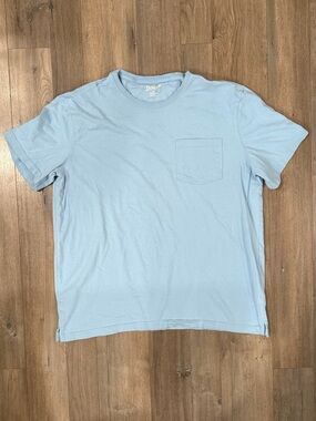 Duluth Trading Co Light Blue Pocket Crew T-Shirt